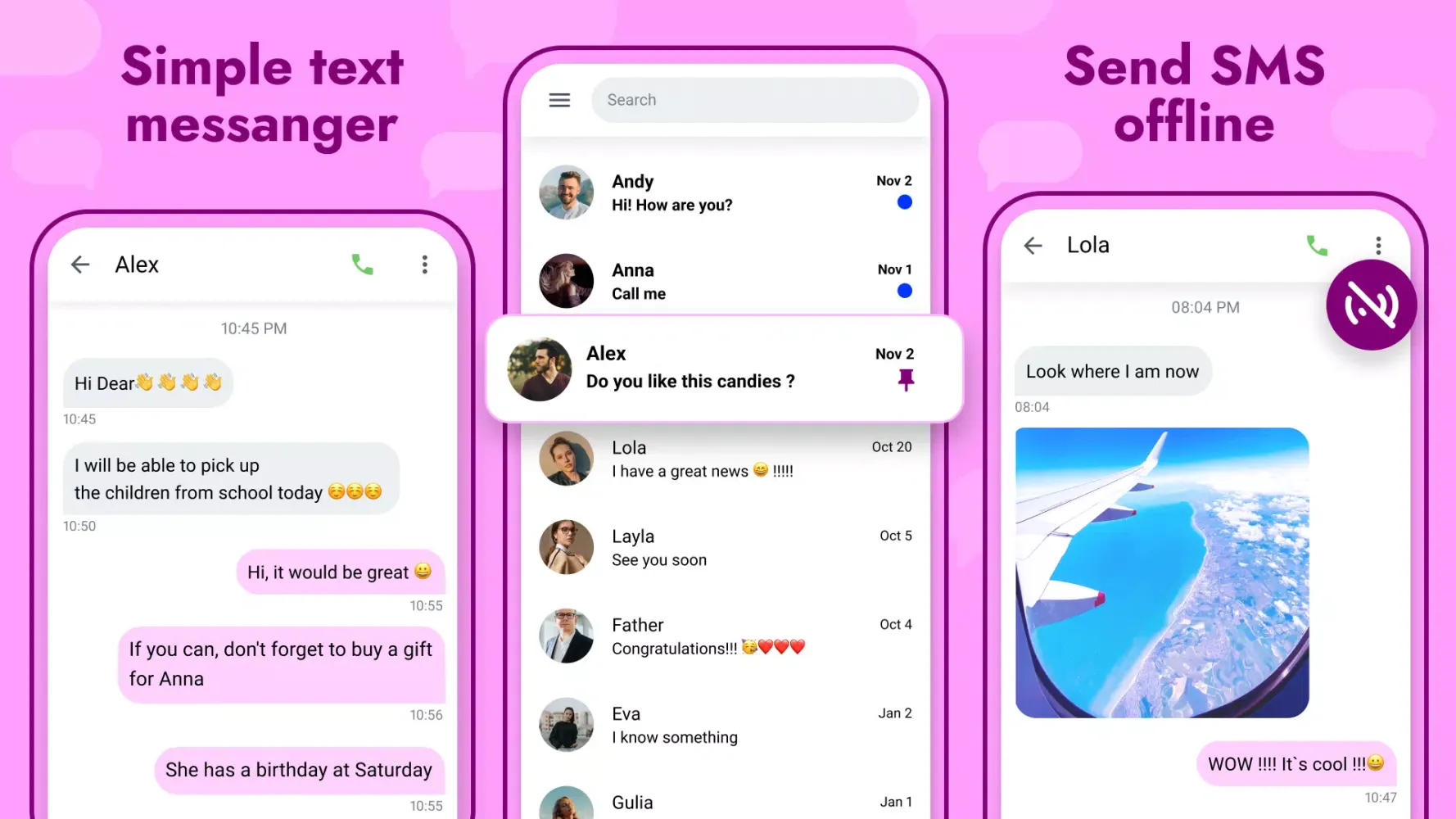 Скриншоты Messages