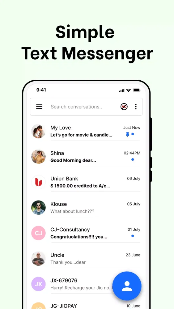Messenger - Emoji SMS Texting应用截图