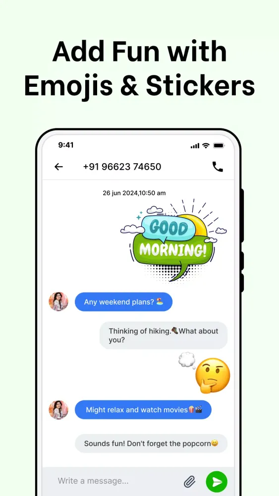 Messenger - Emoji SMS Texting应用截图