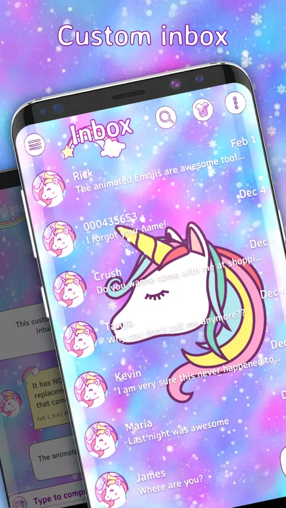Pink Sms Messenger theme应用截图
