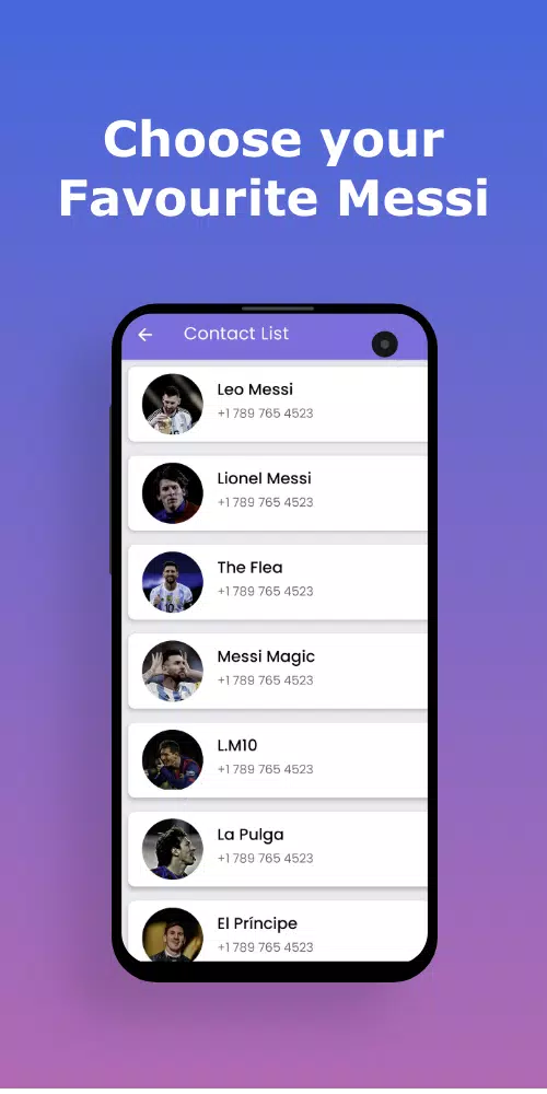 Leo Messi Fake Video Call,Chat Screenshots