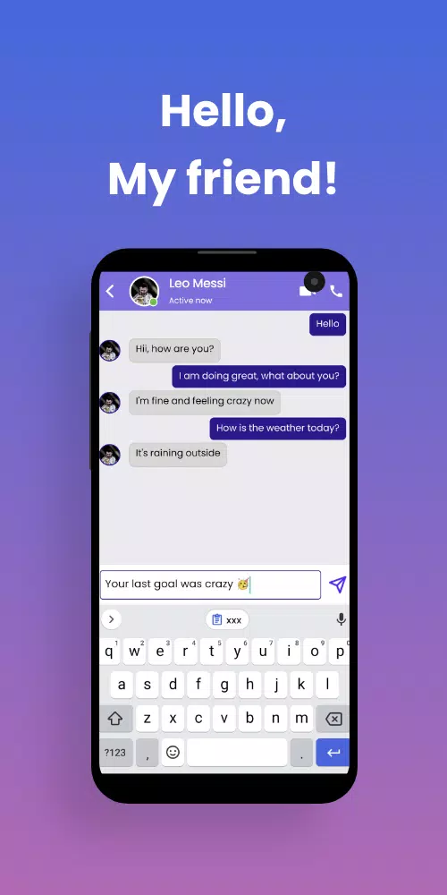 Leo Messi Fake Video Call,Chat Screenshots