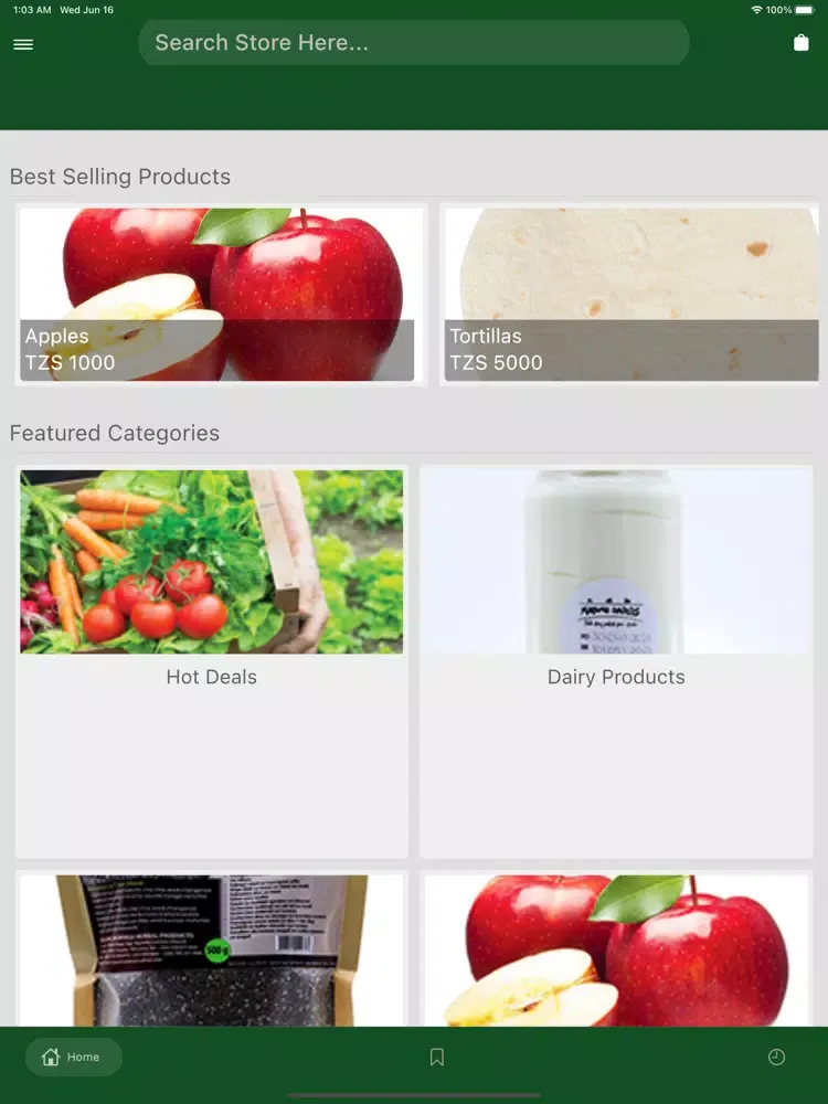 Mesula Food Grocery App iPad  スクリーンショット