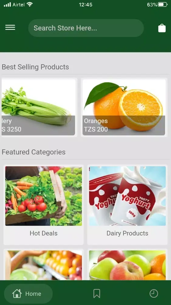 Mesula Food Grocery App スクリーンショット