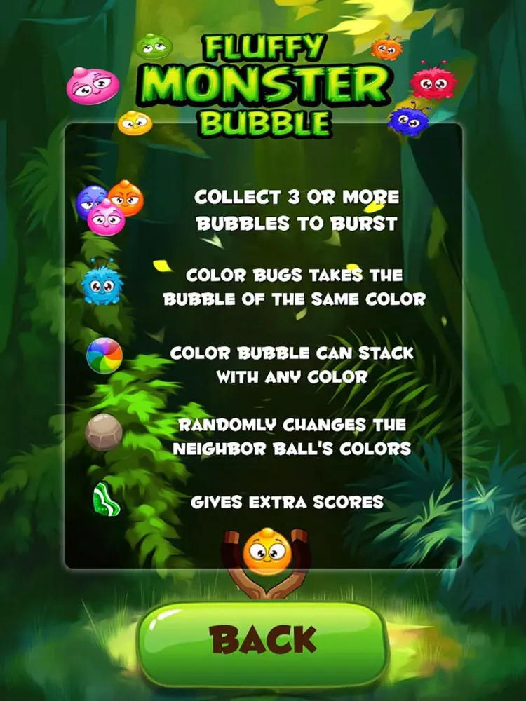 Скриншоты Fluffy Monster Bubble iPad 