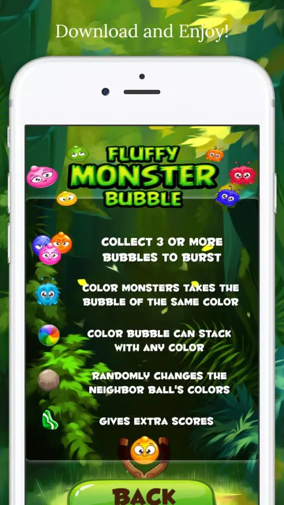Скриншоты Fluffy Monster Bubble