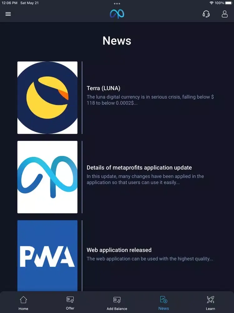 MetaProfit iPad  স্ক্রিনশট