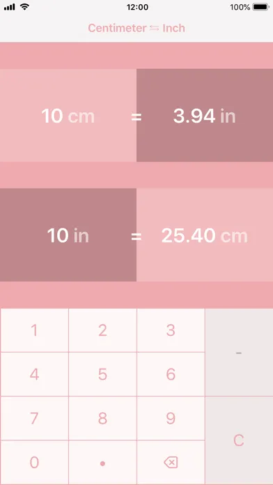 Centimeters to Inches 스크린샷