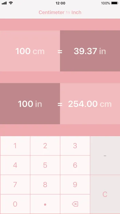 Centimeters to Inches 스크린샷
