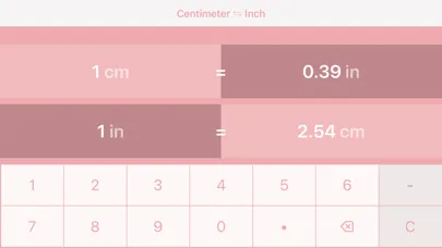 Centimeters to Inches 스크린샷