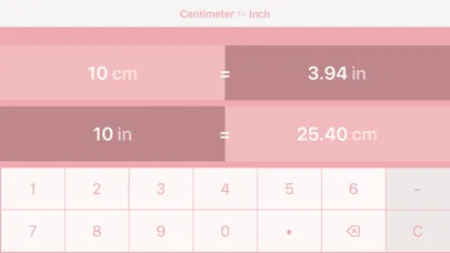 Centimeters to Inches 스크린샷
