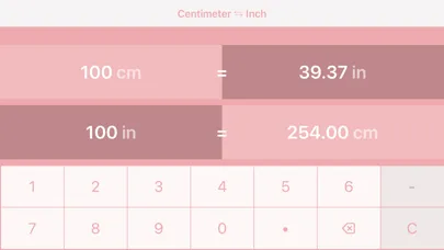 Centimeters to Inches 스크린샷