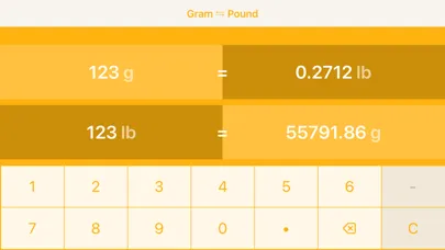 ภาพหน้าจอของ Grams to Pounds | g to lbs