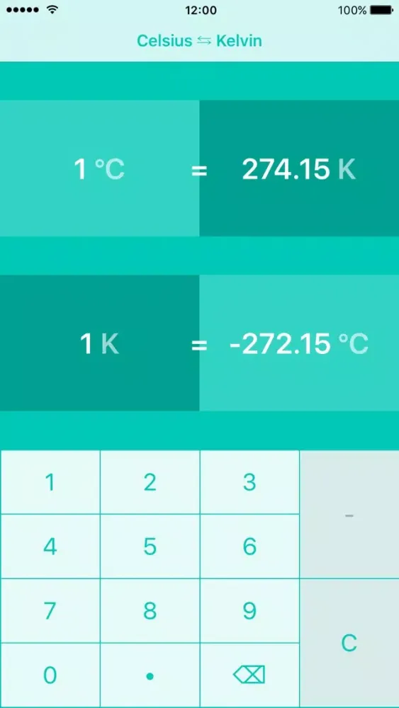 Tangkapan skrin Celsius To Kelvin | °C to K