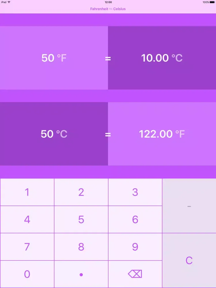 تصاویر Fahrenheit To Celsius | °F to °C iPad 