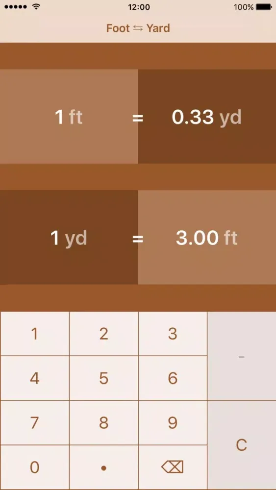 Zrzuty ekranu Feet to Yards | ft to yd