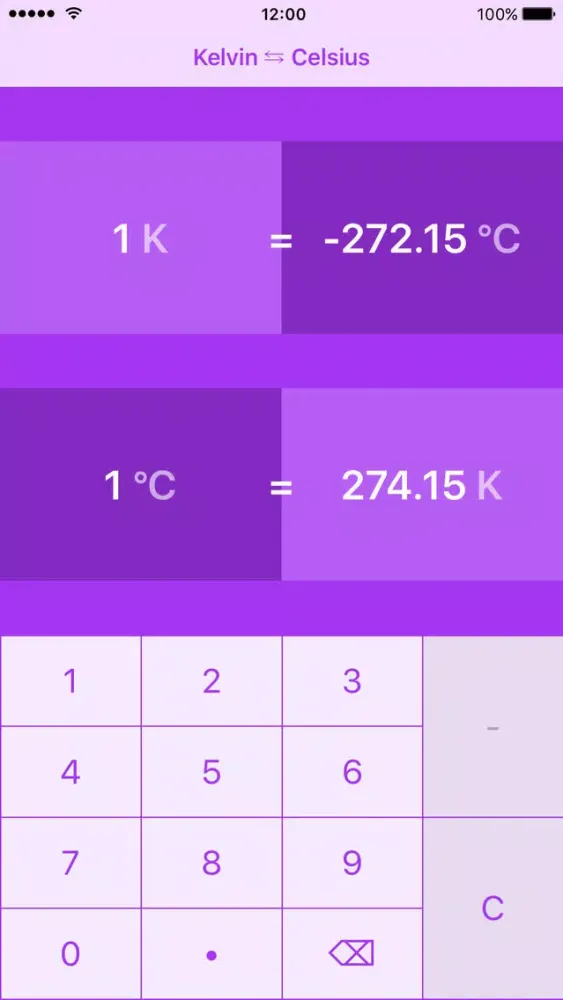 Kelvin To Celsius | K to °C Screenshots