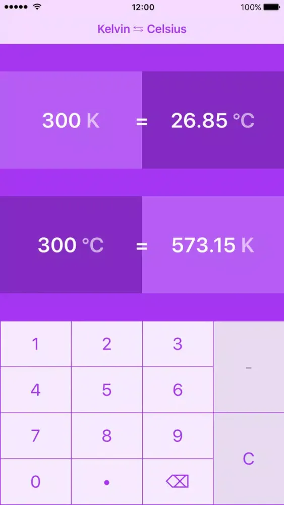 Kelvin To Celsius | K to °C Screenshots