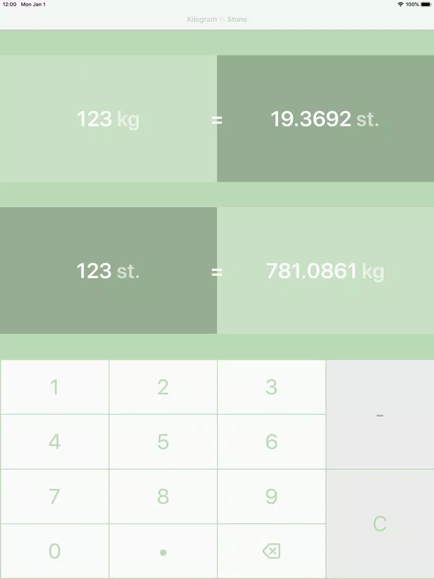 Capturas de pantalla de Kilograms To Stones | kg to st iPad 