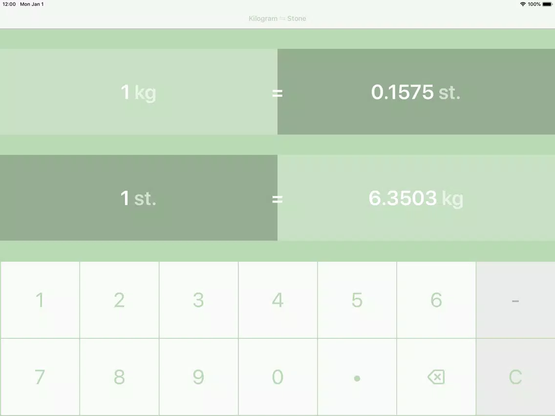 Capturas de pantalla de Kilograms To Stones | kg to st iPad 