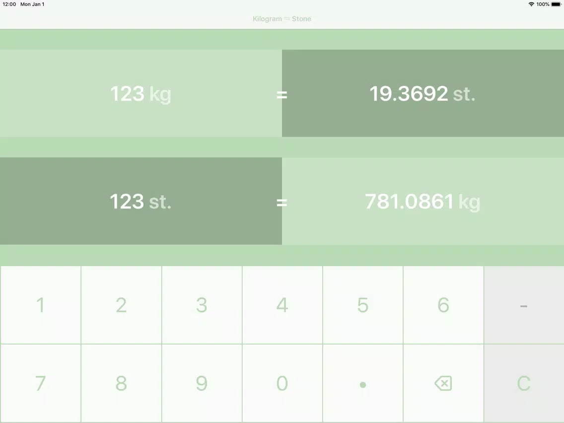 Capturas de pantalla de Kilograms To Stones | kg to st iPad 