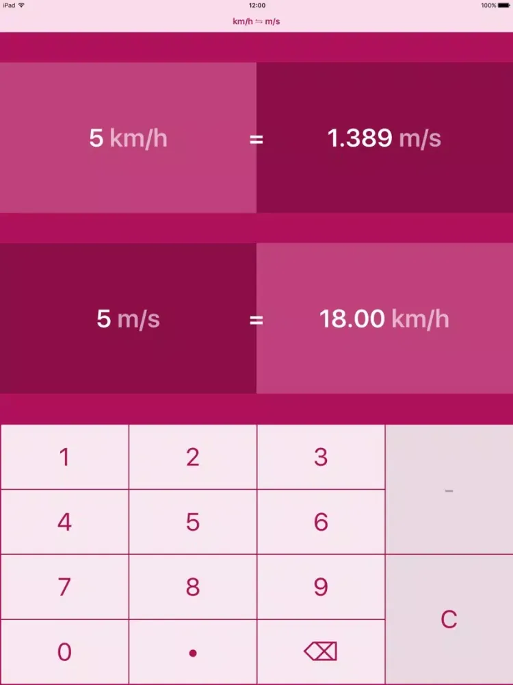 Captures d'écran de Kilometer Per Hour To Meter Per Second | km/h to m/s iPad 