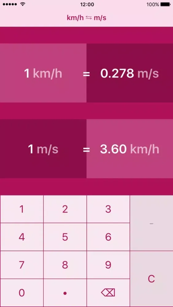 Captures d'écran de Kilometer Per Hour To Meter Per Second | km/h to m/s