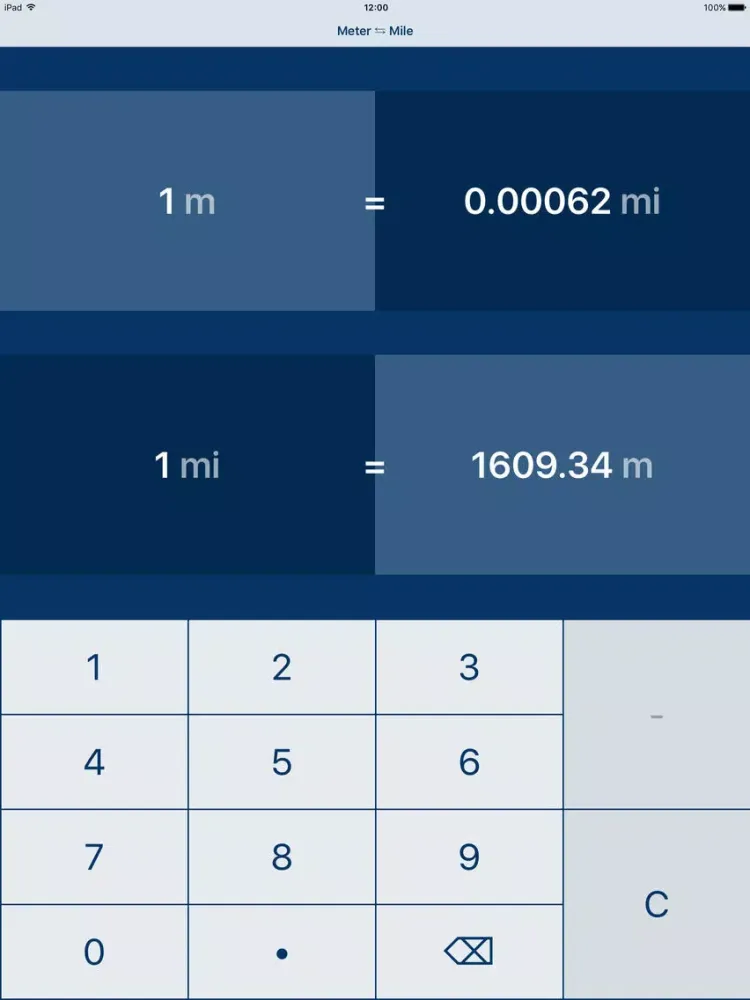 Meters to Miles | Meter to Mile | m to mi iPad  Ekran Görüntüleri