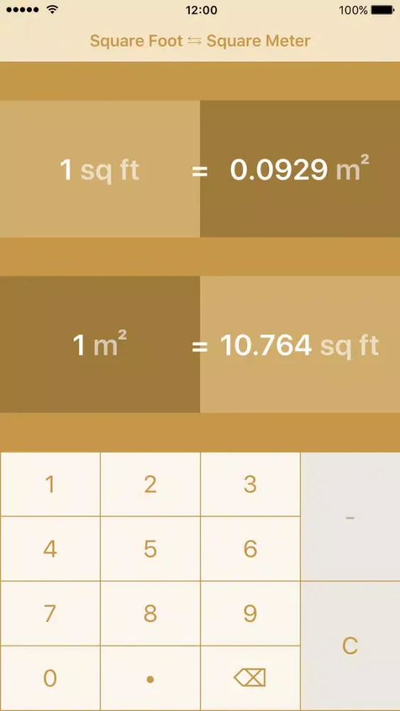 Capturas de tela do Square Feet To Square Meter