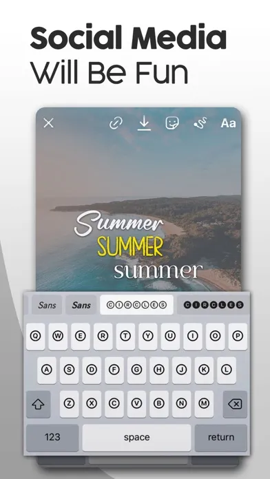 Captures d'écran de Fontsly — Font Keyboard Maker