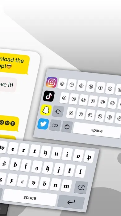 Captures d'écran de Fontsly — Font Keyboard Maker