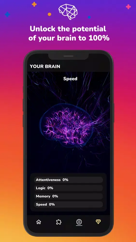 Tangkapan skrin META Brain: Mind Train