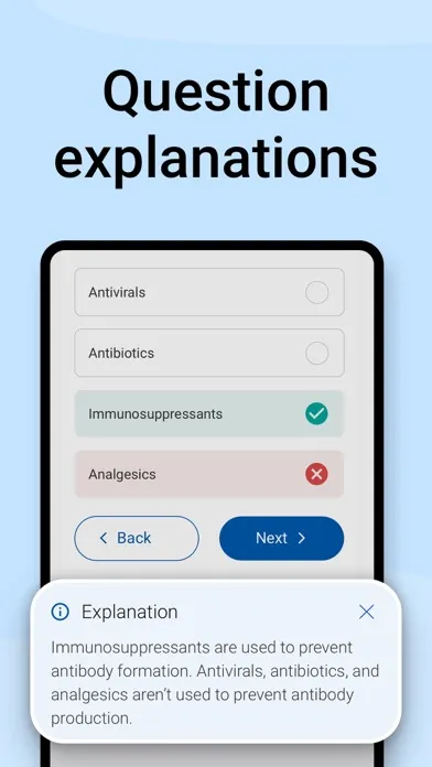Tangkapan layar NCLEX-RN Prep Test