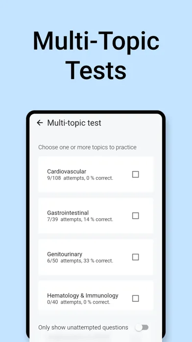 Tangkapan layar NCLEX-RN Prep Test