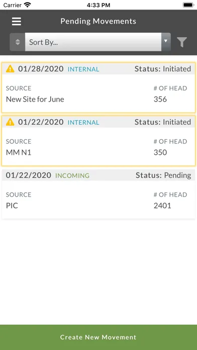 Ảnh chụp màn hình của MetaFarms Mobile Movements