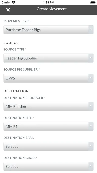 Ảnh chụp màn hình của MetaFarms Mobile Movements