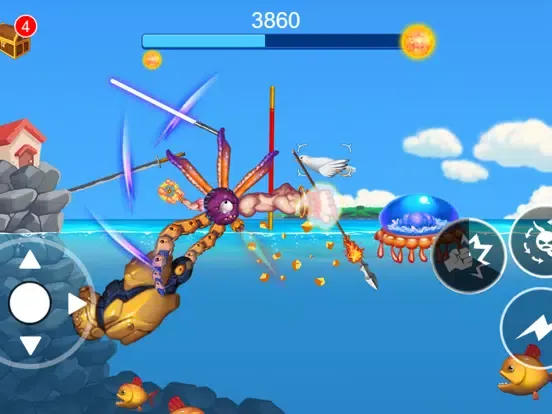Tangkapan skrin Unruly Octopus iPad 