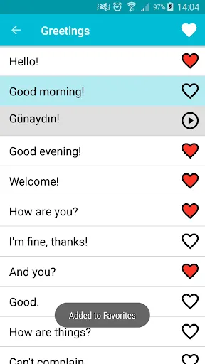 Ảnh chụp màn hình của Learn Turkish