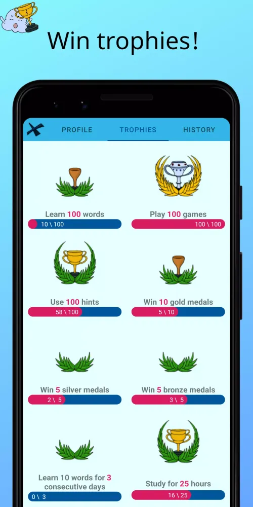 Tangkapan skrin MTL Learn Bulgarian Words