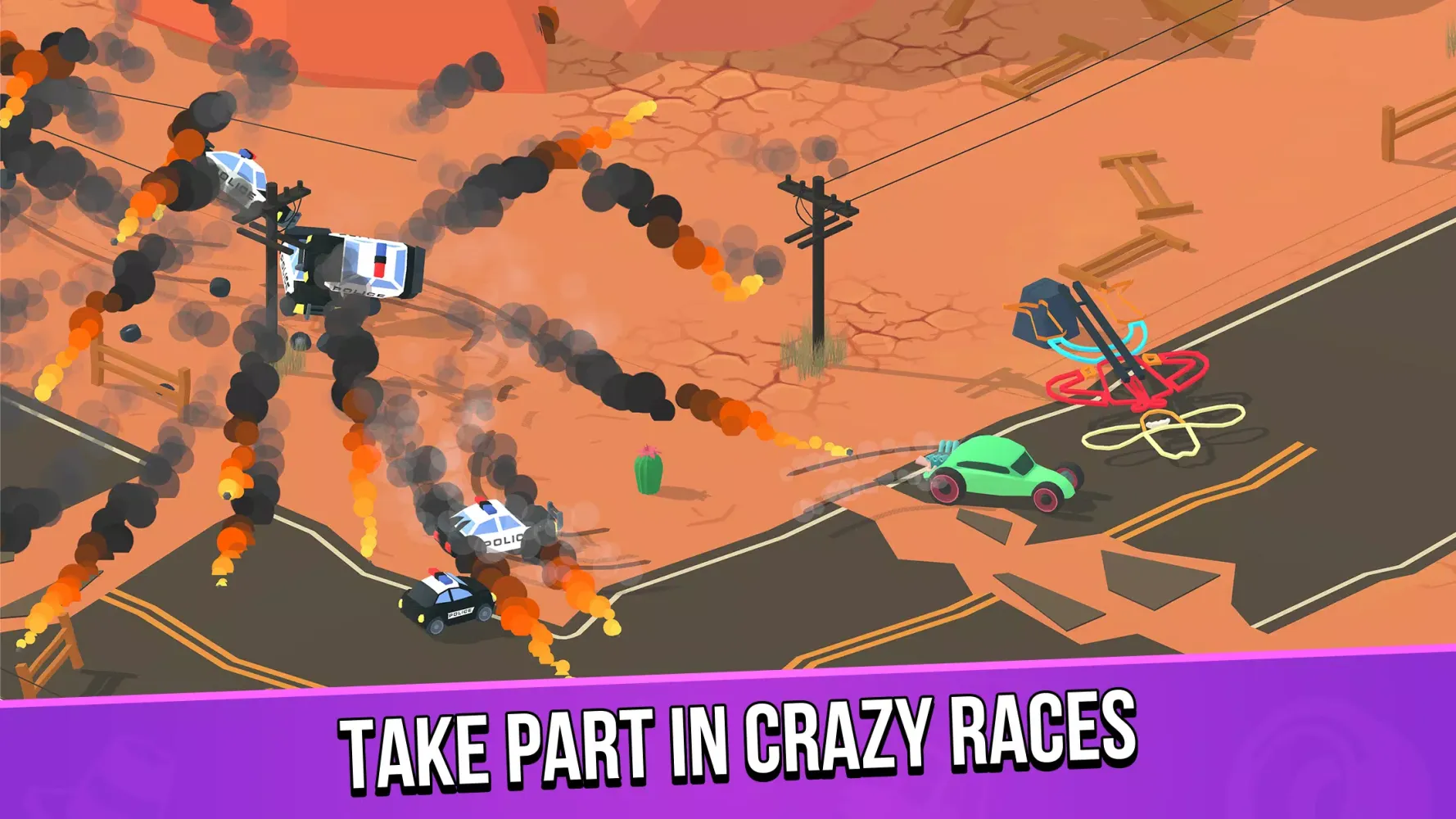 Скриншоты Smash racing: arcade racing
