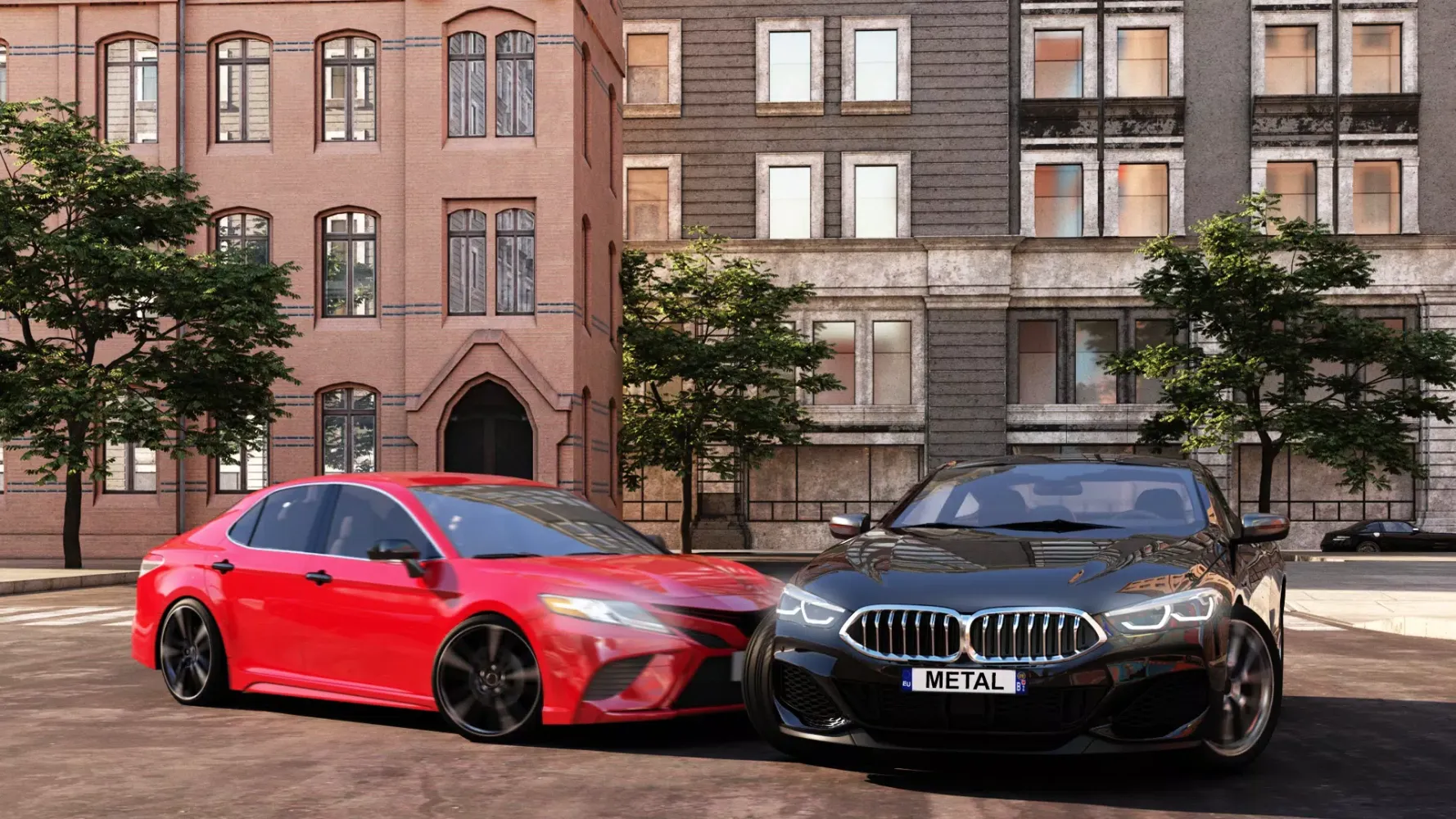 Capturas de tela do Metal Car Driving Simulator