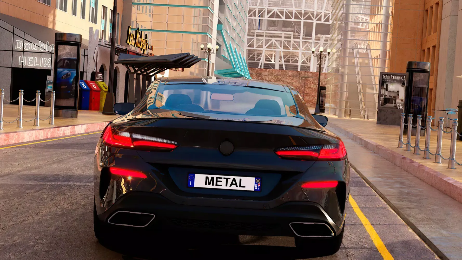 Capturas de tela do Metal Car Driving Simulator