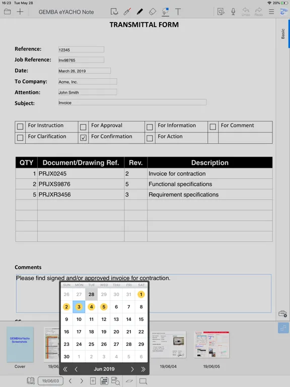 Captures d'écran de GEMBA Note Viewer 5 iPad 