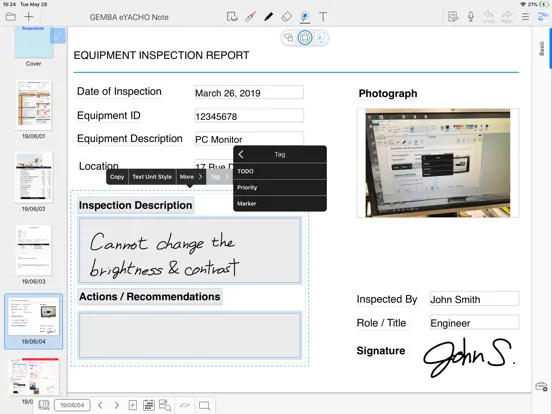 Captures d'écran de GEMBA Note Viewer 5 iPad 