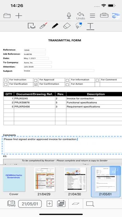 Скриншоты GEMBA Note Viewer 6