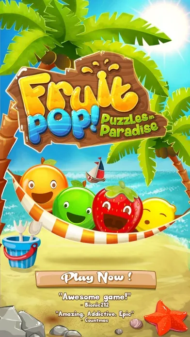 Fruit Pop! Puzzles in Paradise - Fruit Pop Sequel سکرین شاٹس