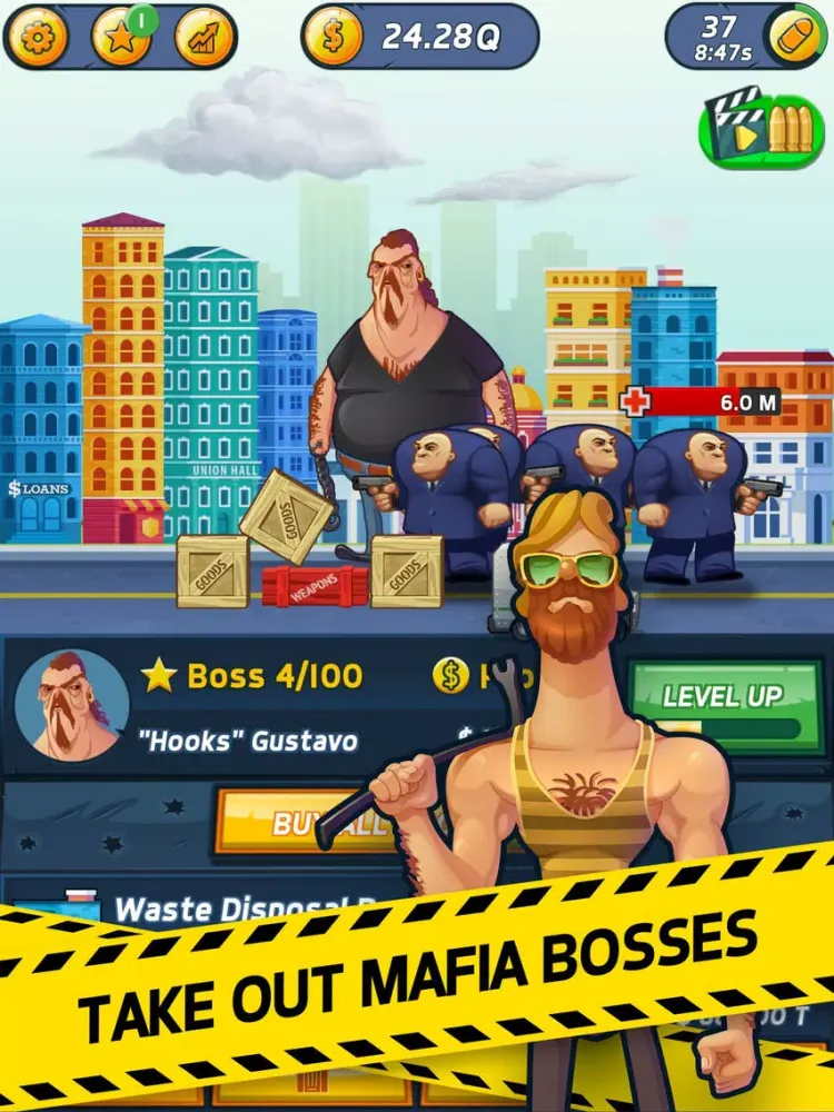 Tangkapan layar Tap Mafia - Idle Clicker iPad 