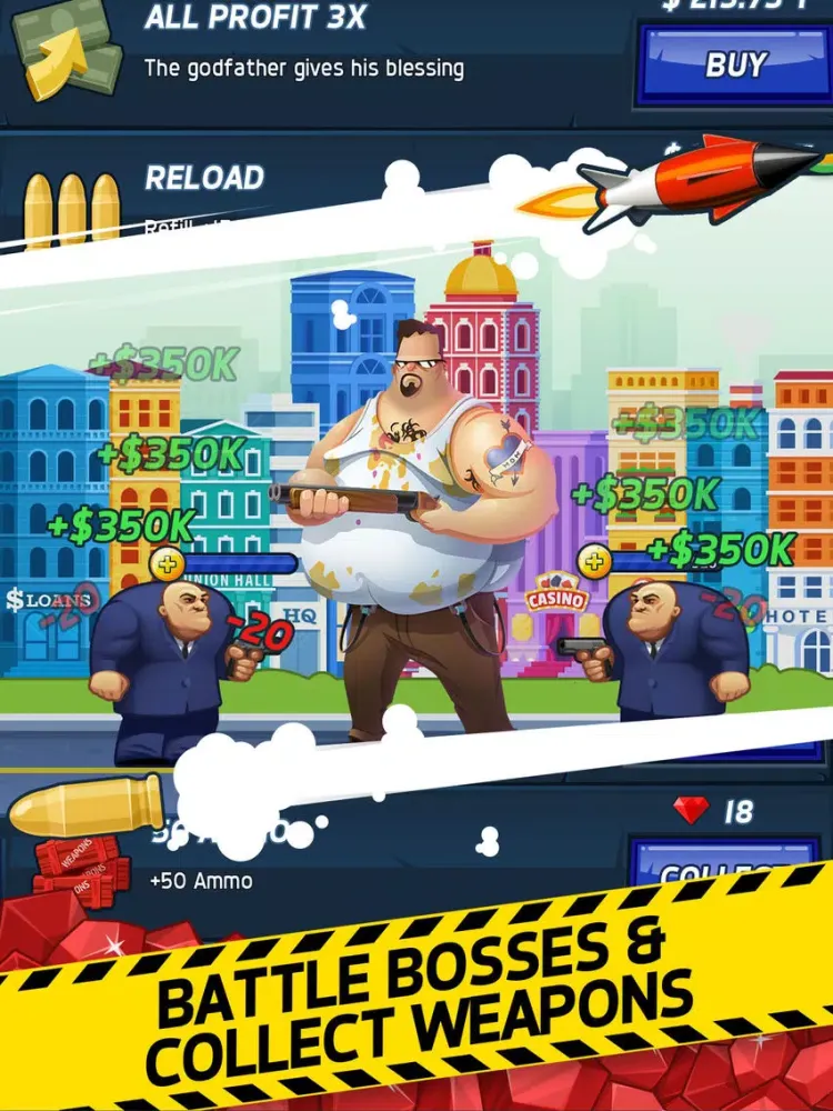 Tangkapan layar Tap Mafia - Idle Clicker iPad 