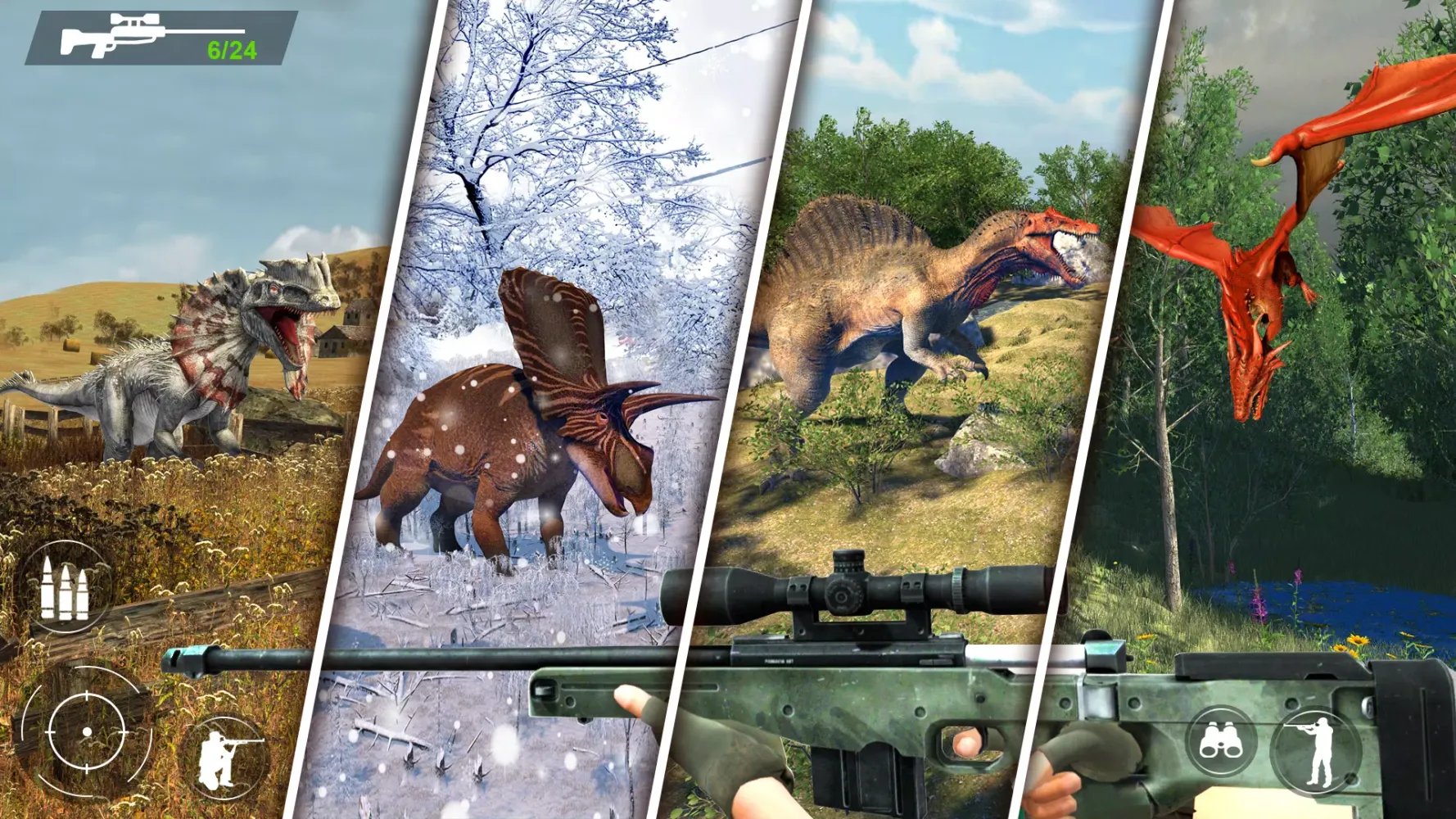 Tangkapan layar Dinosaur Hunting Games 3D 2023