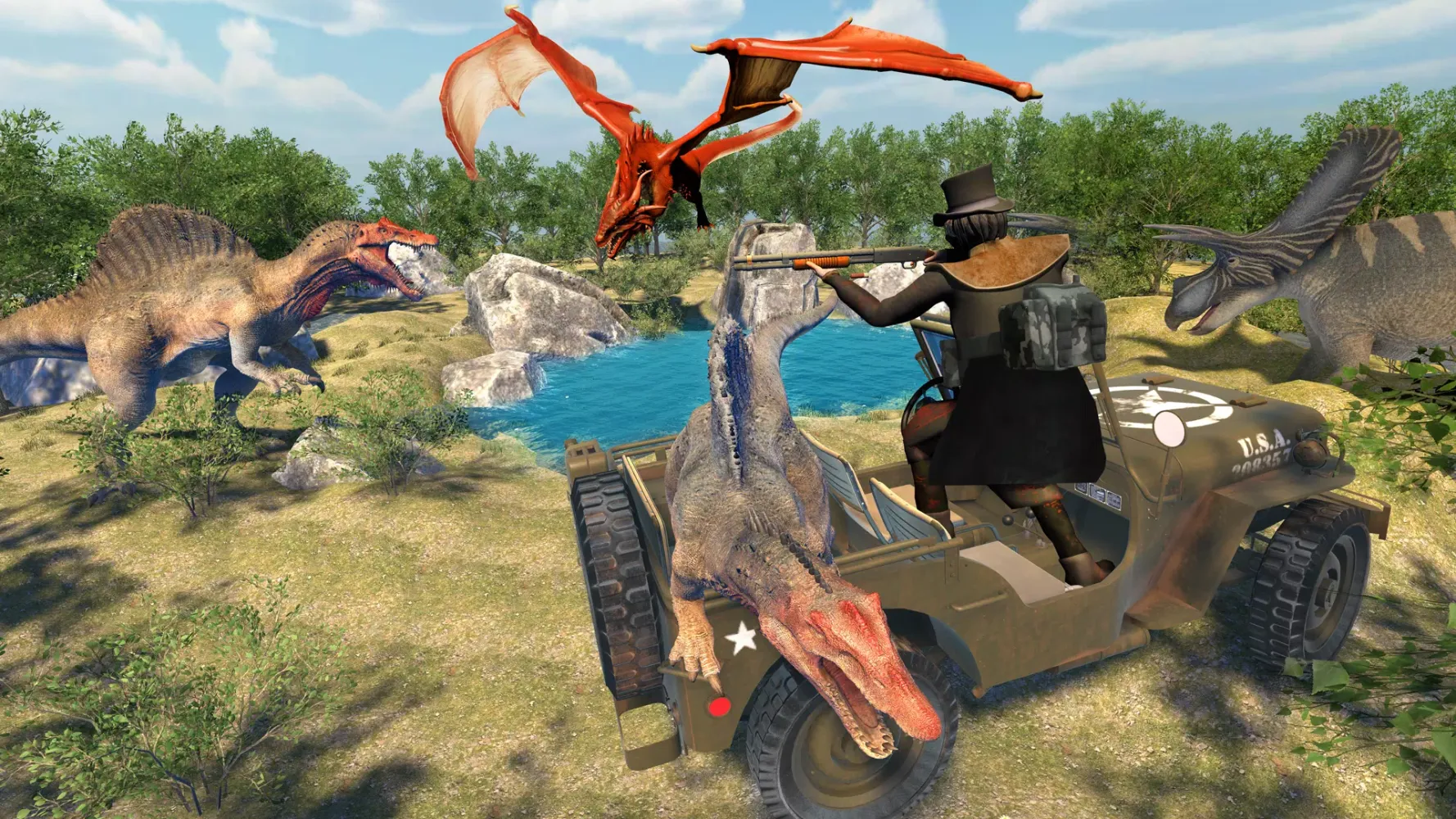 Tangkapan layar Dinosaur Hunting Games 3D 2023